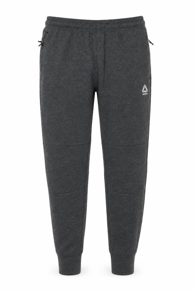 Reebok Men Grey Joggers S Regular Fit Activewear Tapered Sweatpants