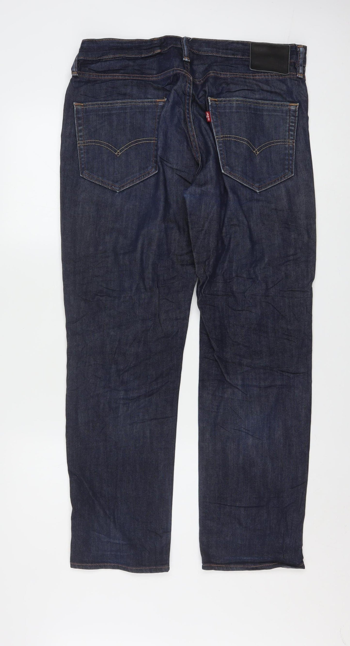 Levi's Men's Blue 34W 30L Straight Fit Denim Jeans
