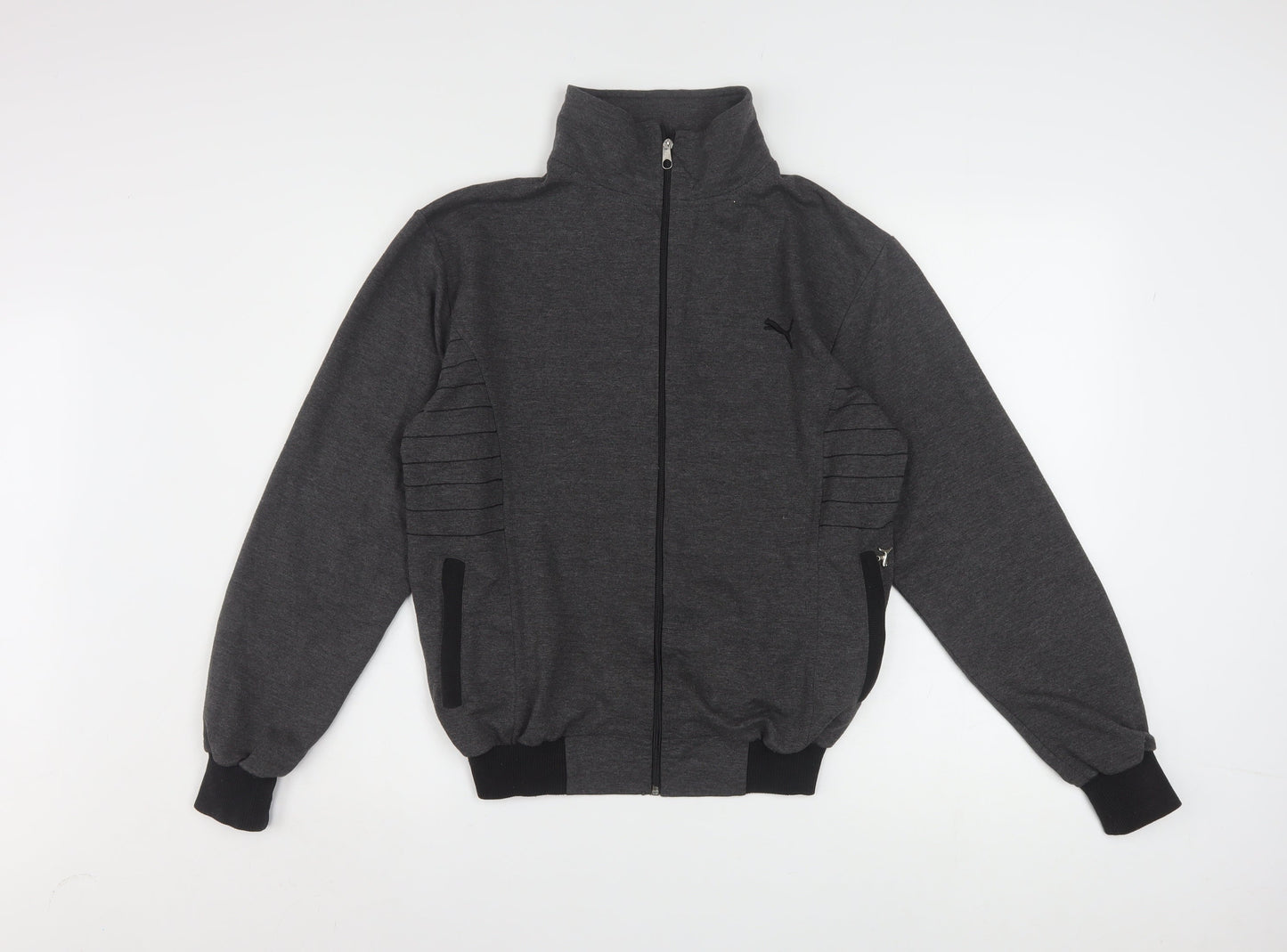 Puma Womens Grey M Track Jacket Full Zip Lightweight Sportswear