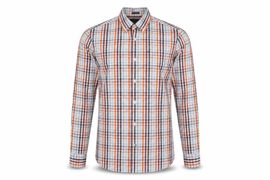 Tommy Hilfiger Men's Multicoloured Check Button-Up Shirt XS Slim Fit