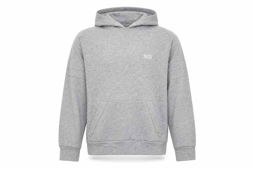 Hugo Boss Men's Grey Pullover Hoodie Small Regular Fit