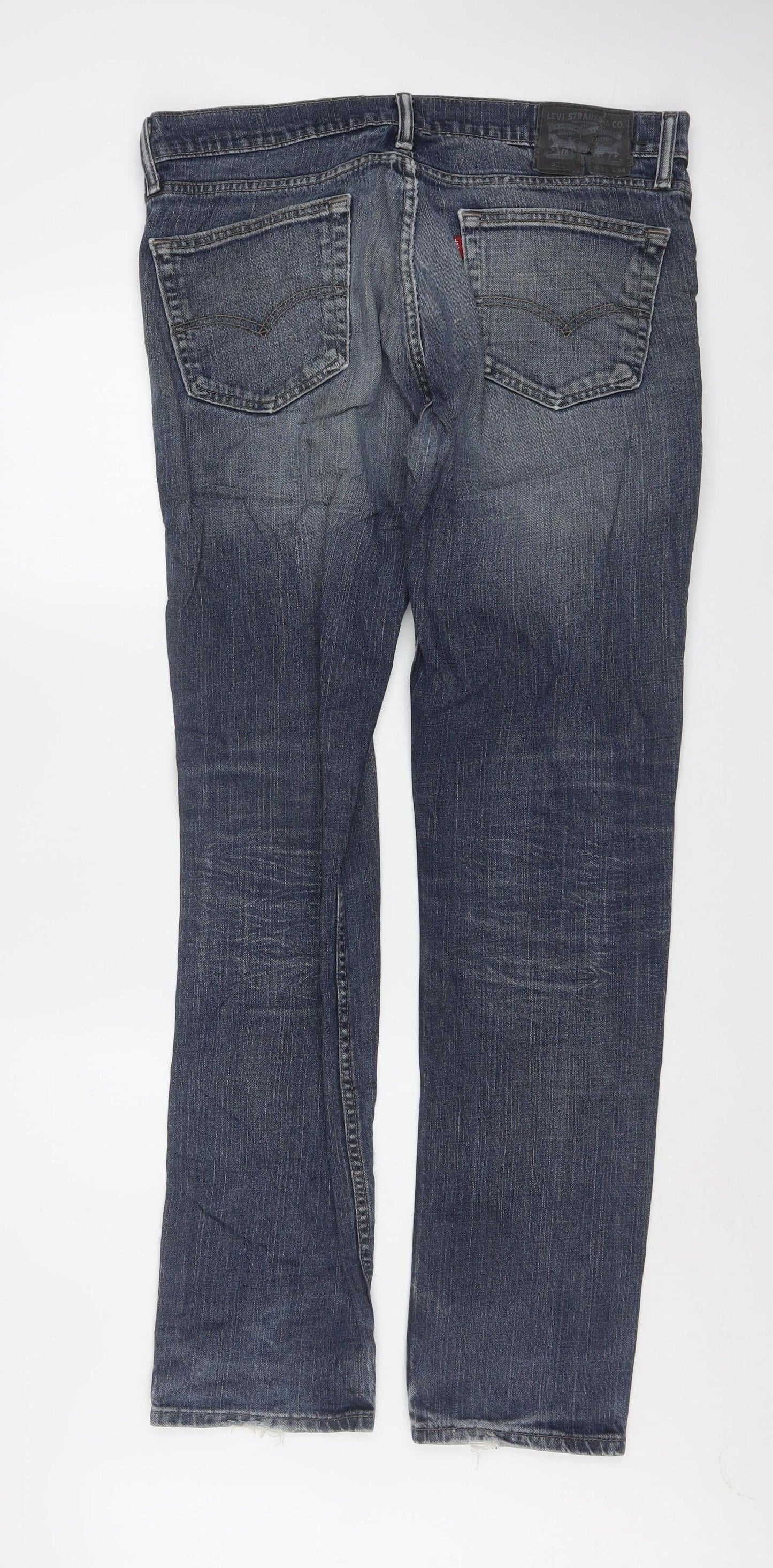 Levi's Men's Blue Straight Leg Jeans W36 L34 Denim Stretch