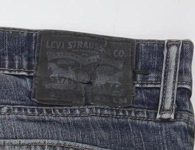 Levi's Men's Blue Straight Leg Jeans W36 L34 Denim Stretch