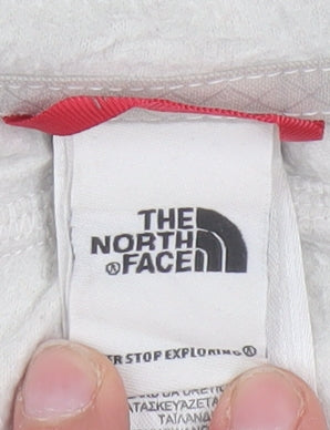 The North Face Womens Beige Fleece 1/2 Zip Hooded Pullover XL