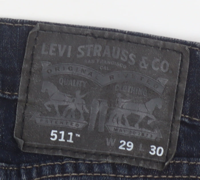 Levi's Men's Blue 511 Slim Fit Straight Leg Jeans W29 L30