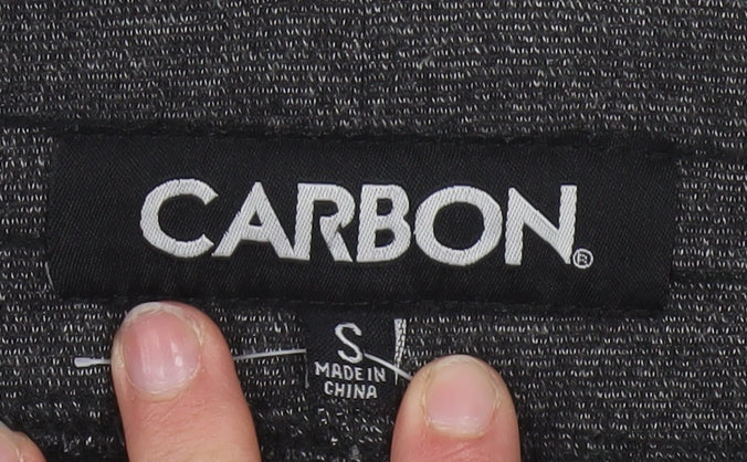 CARBON Men's Grey Jogger Trousers Size S Comfortable Activewear