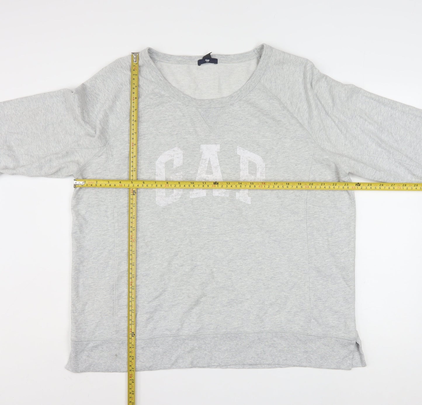 GAP Womens Grey XXL Pullover Sweatshirt Crew Neck Long Sleeve