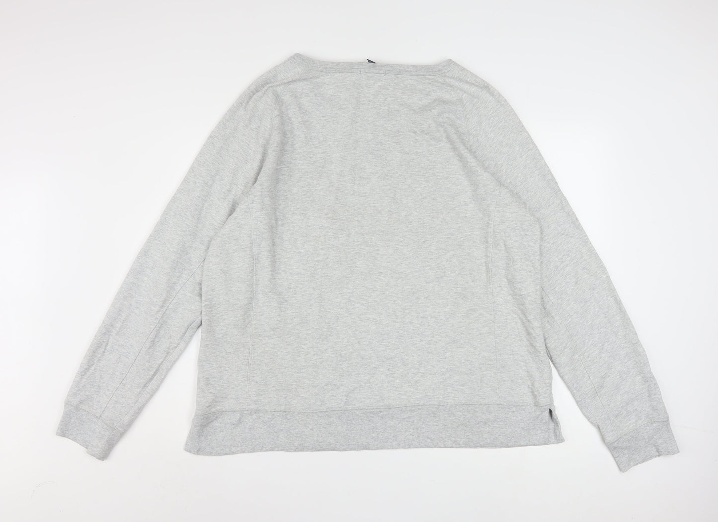 GAP Womens Grey XXL Pullover Sweatshirt Crew Neck Long Sleeve