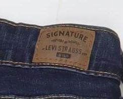 Levi Strauss Men's Blue 37x30 Slim Fit Dark Wash Denim Jeans