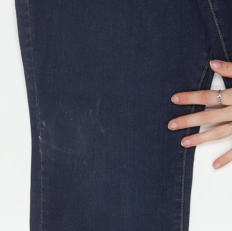 Levi Strauss Men's Blue 37x30 Slim Fit Dark Wash Denim Jeans