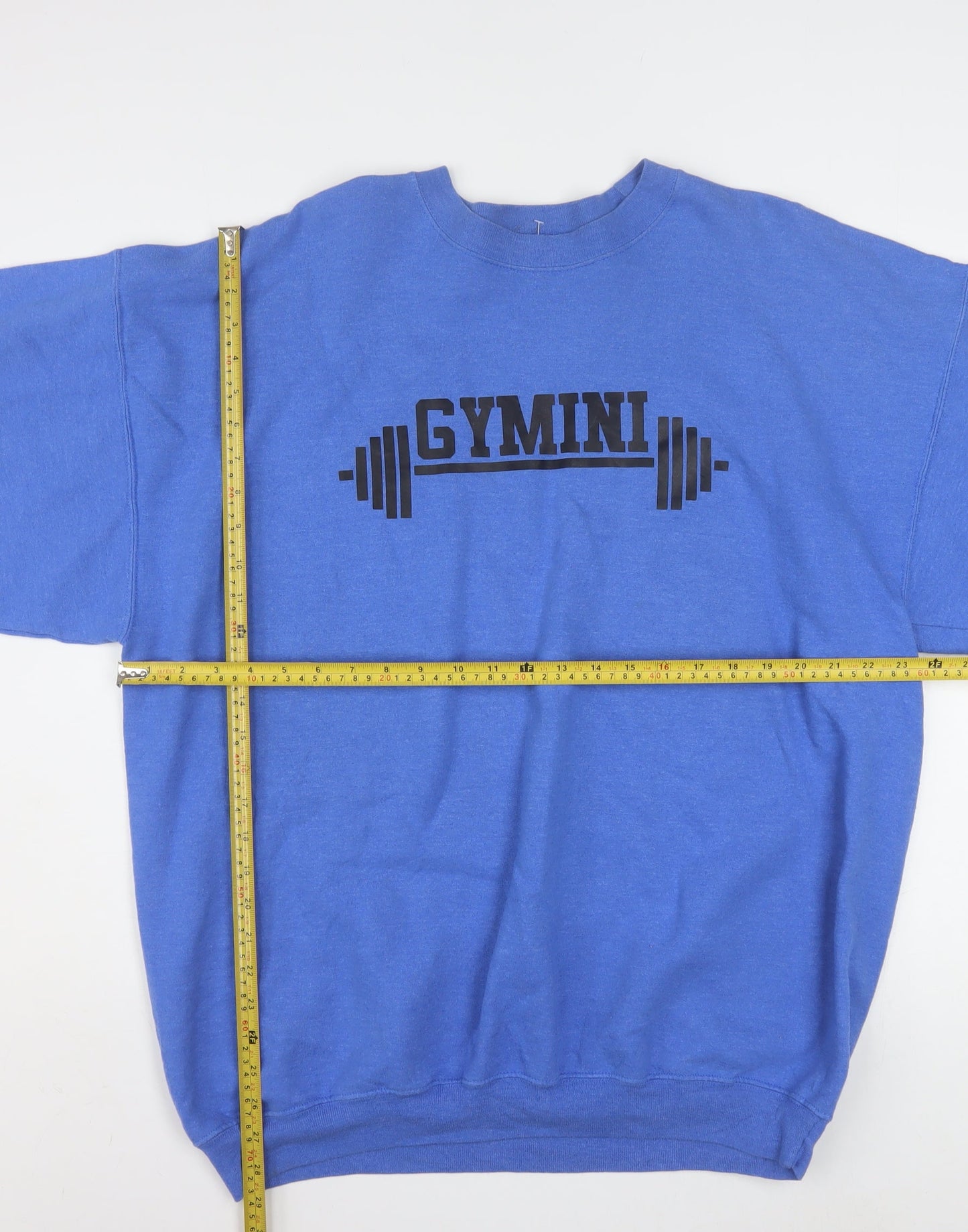 Port and Company Mens Blue XL Pullover Gym Graphic Sweatshirt
