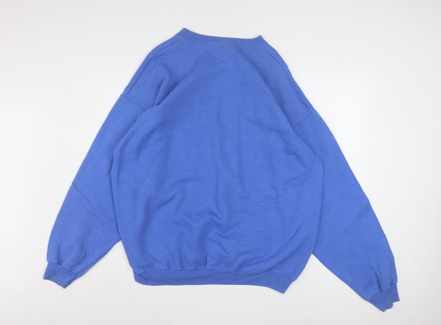 Port and Company Mens Blue XL Pullover Gym Graphic Sweatshirt
