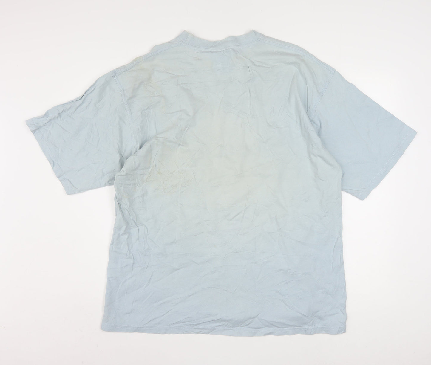 Reebok Men's Blue XL Crew Neck Sports T-Shirt