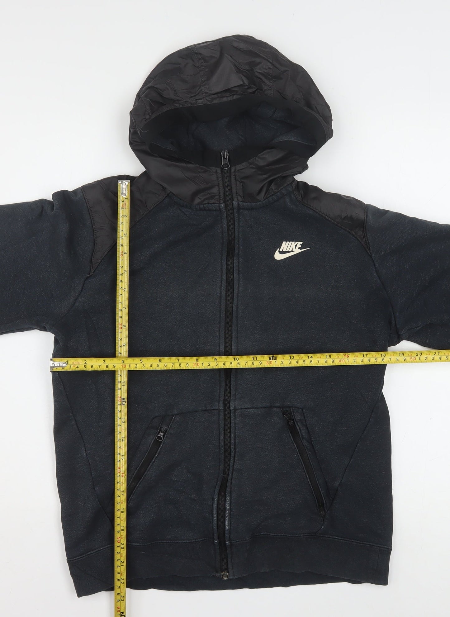 Nike Mens Black Full Zip Hoodie Small Fleece Sportswear
