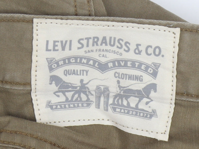 Levi Strauss Men's Beige Chino Trousers 36x32 Straight Fit
