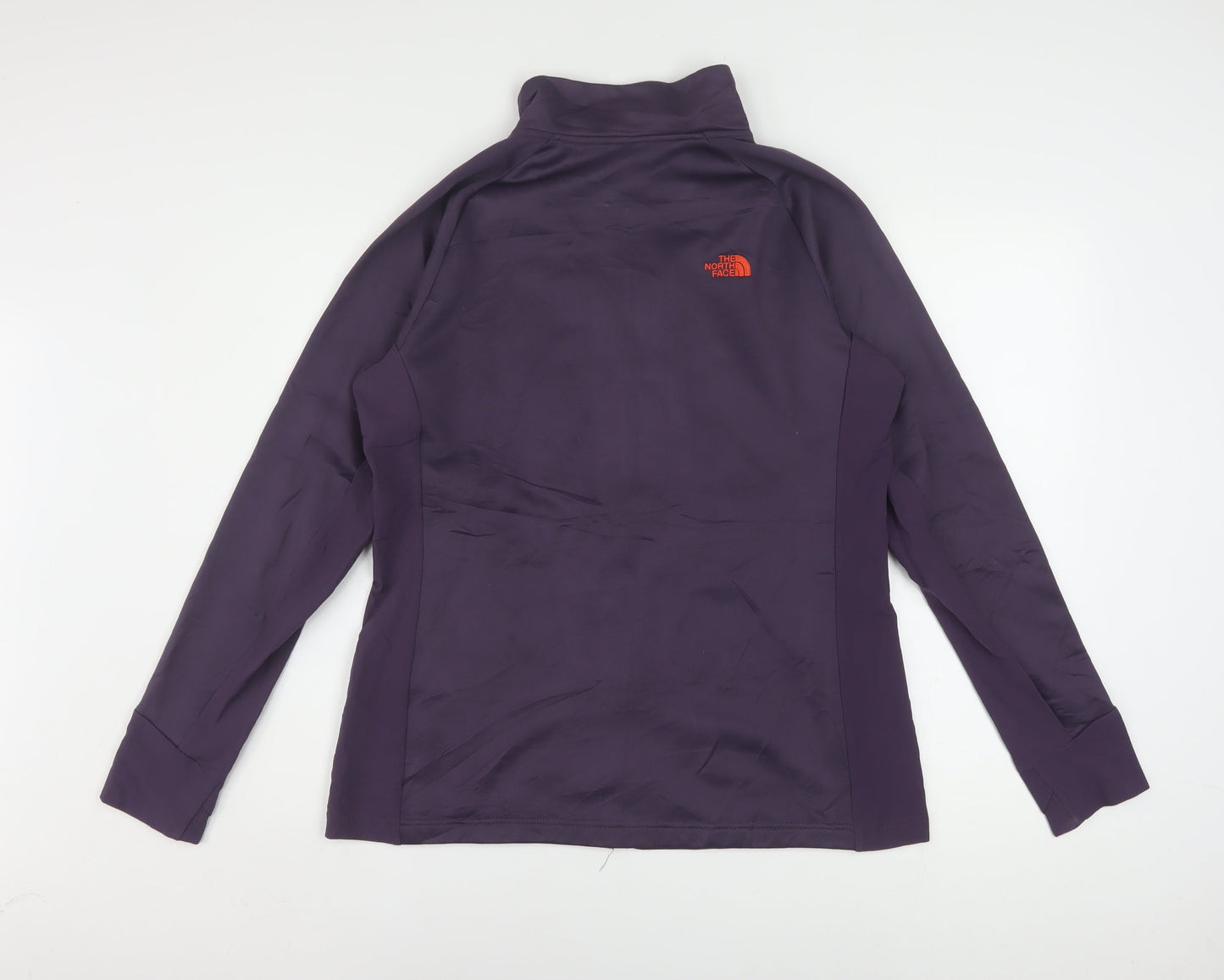 The North Face Womens Purple Soft Shell Full Zip Jacket Size L