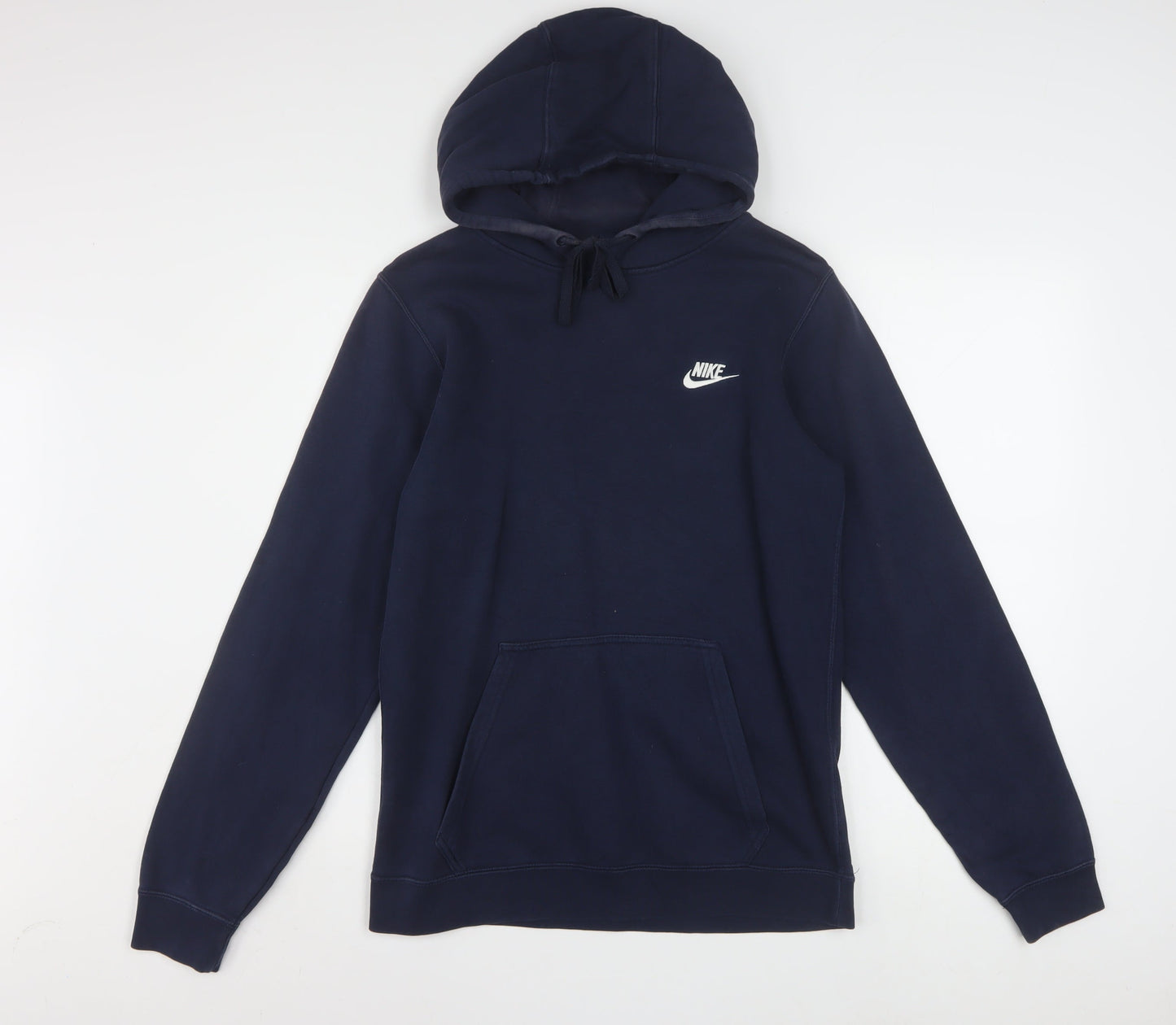 Nike Mens Navy Blue XS Pullover Hoodie Cotton Blend
