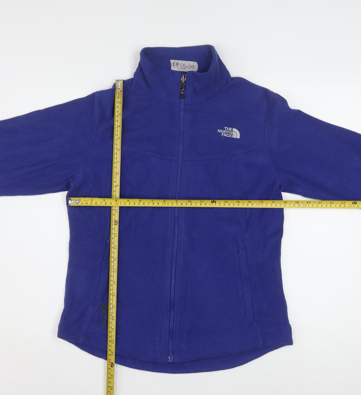 The North Face Women's Blue Fleece Full Zip Jacket Size M
