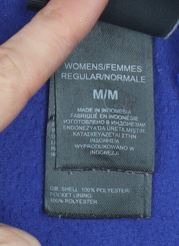 The North Face Women's Blue Fleece Full Zip Jacket Size M