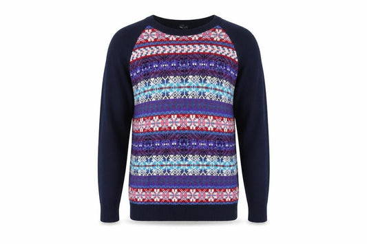Chaps Men's Multicoloured Fair Isle Knit Jumper XL