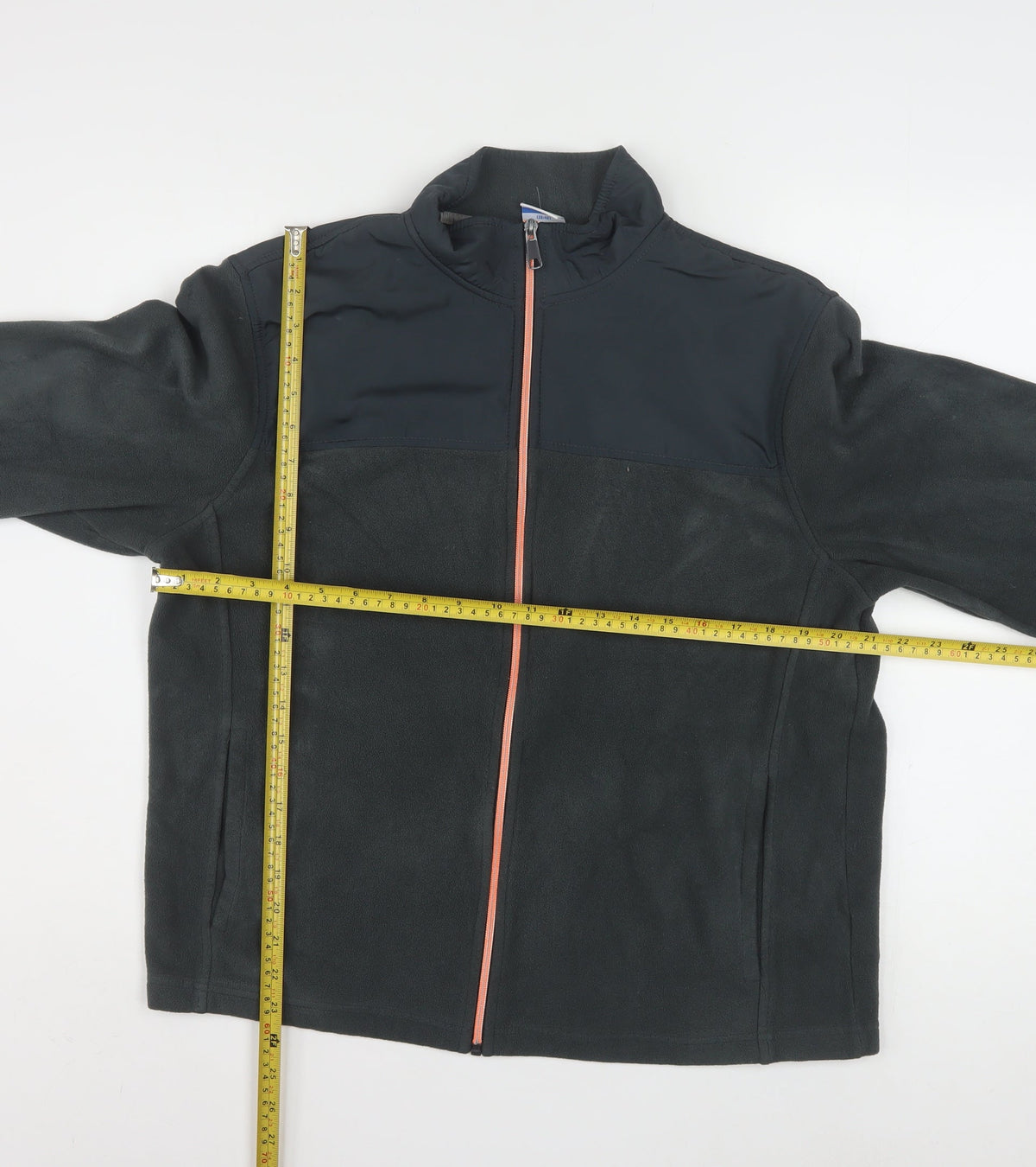 Starter Womens Grey M Fleece Full Zip Basic Active Jacket