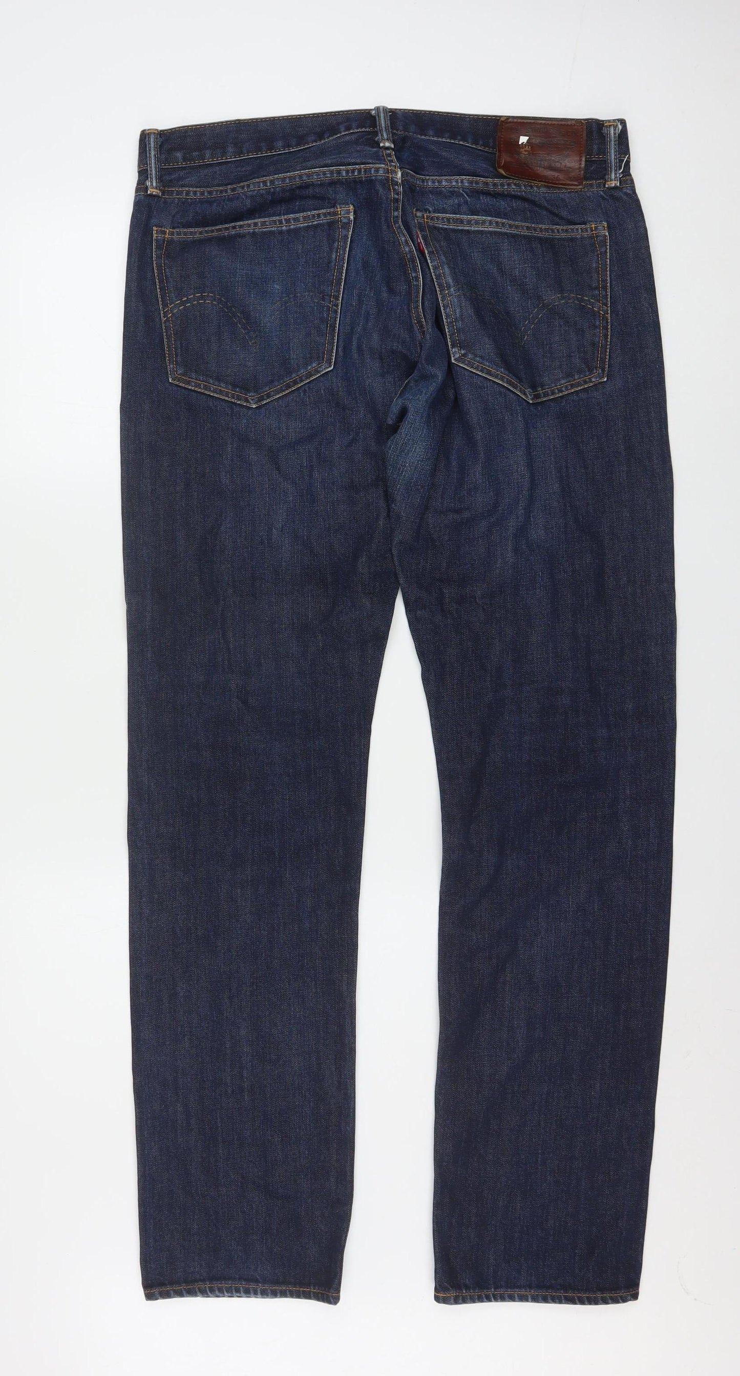 Levi's Men's Blue Skinny Jeans 35W x 34L Dark Denim