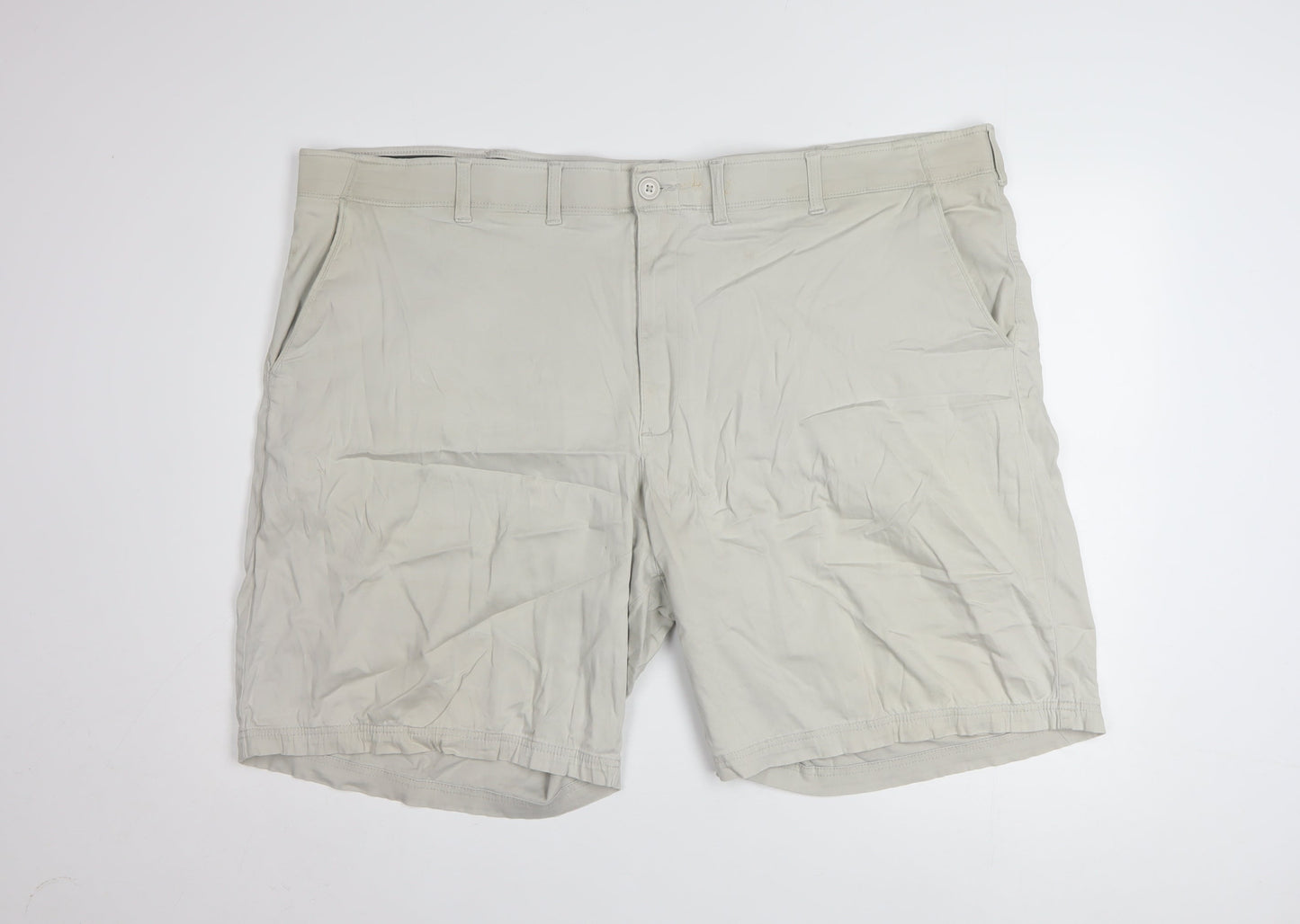 Lee Men's Beige Chino Shorts 36 Regular Fit Stretch Casual Summer