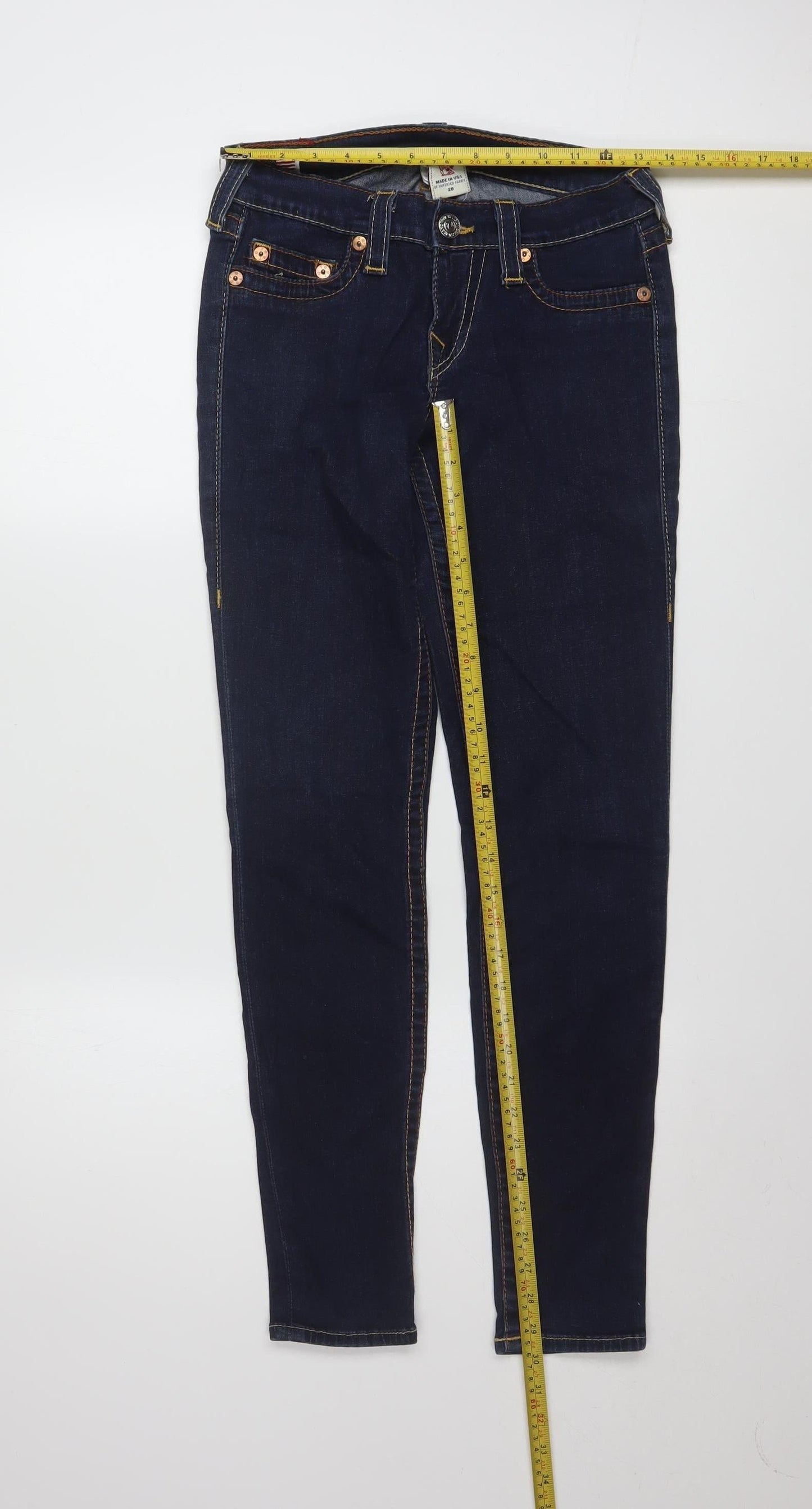 True Religion Women's Blue Skinny Jeans Size 10 Slim Fit