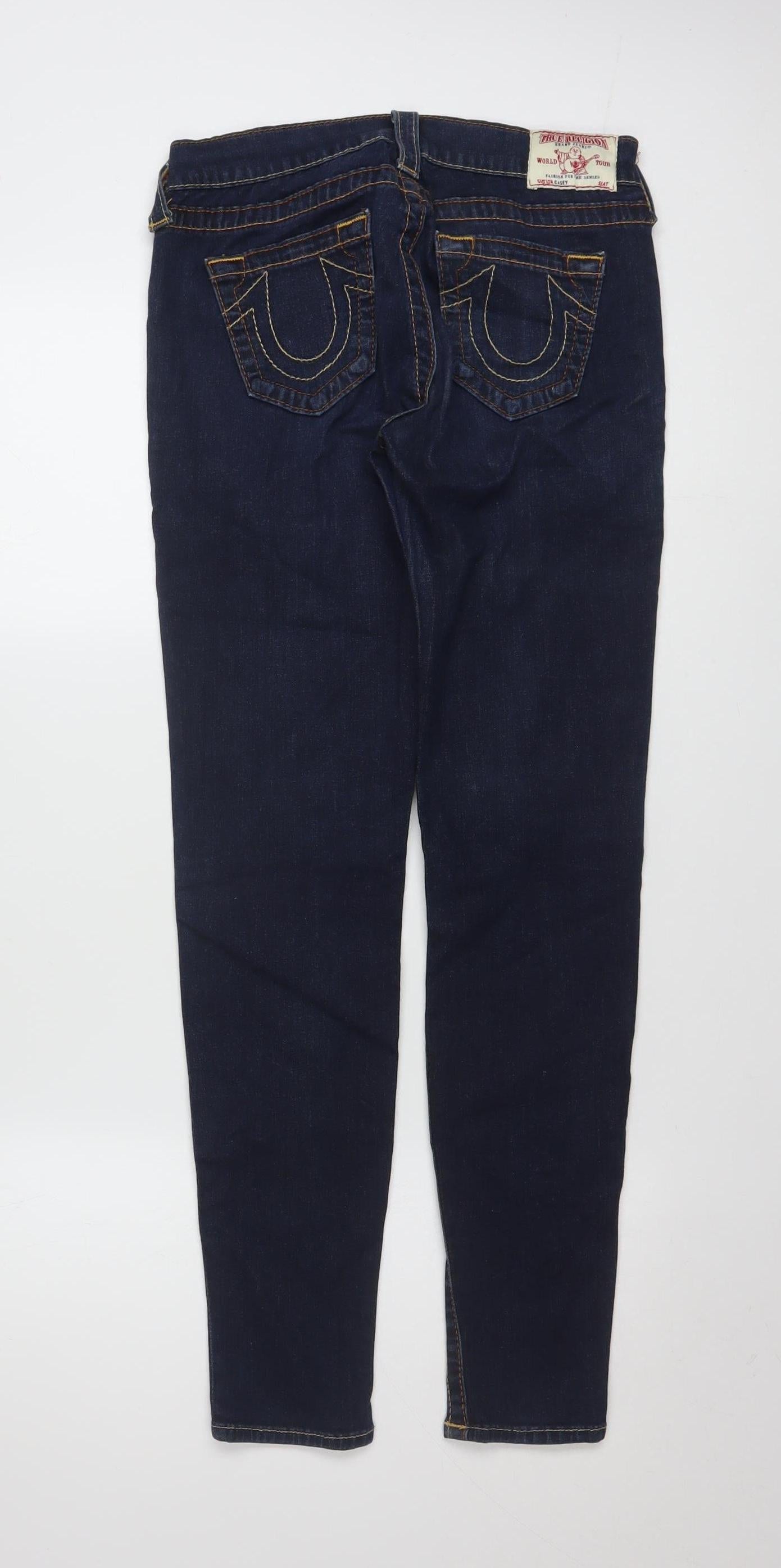 True Religion Women's Blue Skinny Jeans Size 10 Slim Fit