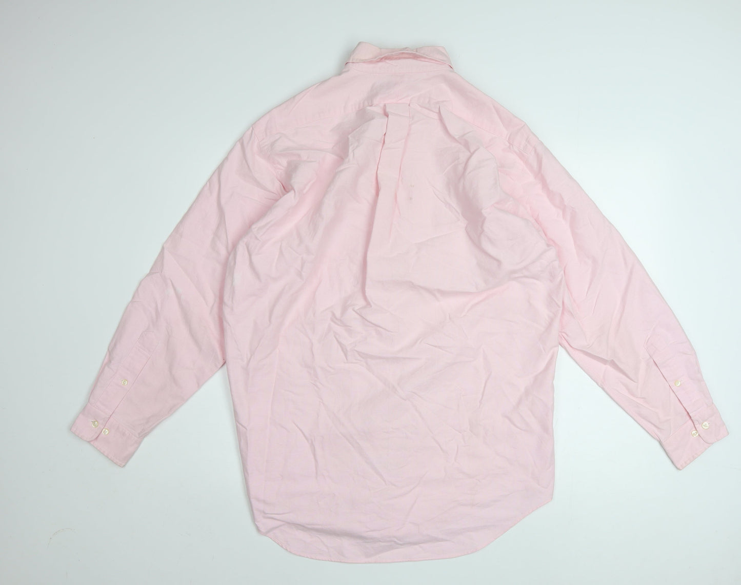 Ralph Lauren Men's Pink Cotton Oxford Button-Up Shirt 15.5 Classic Fit