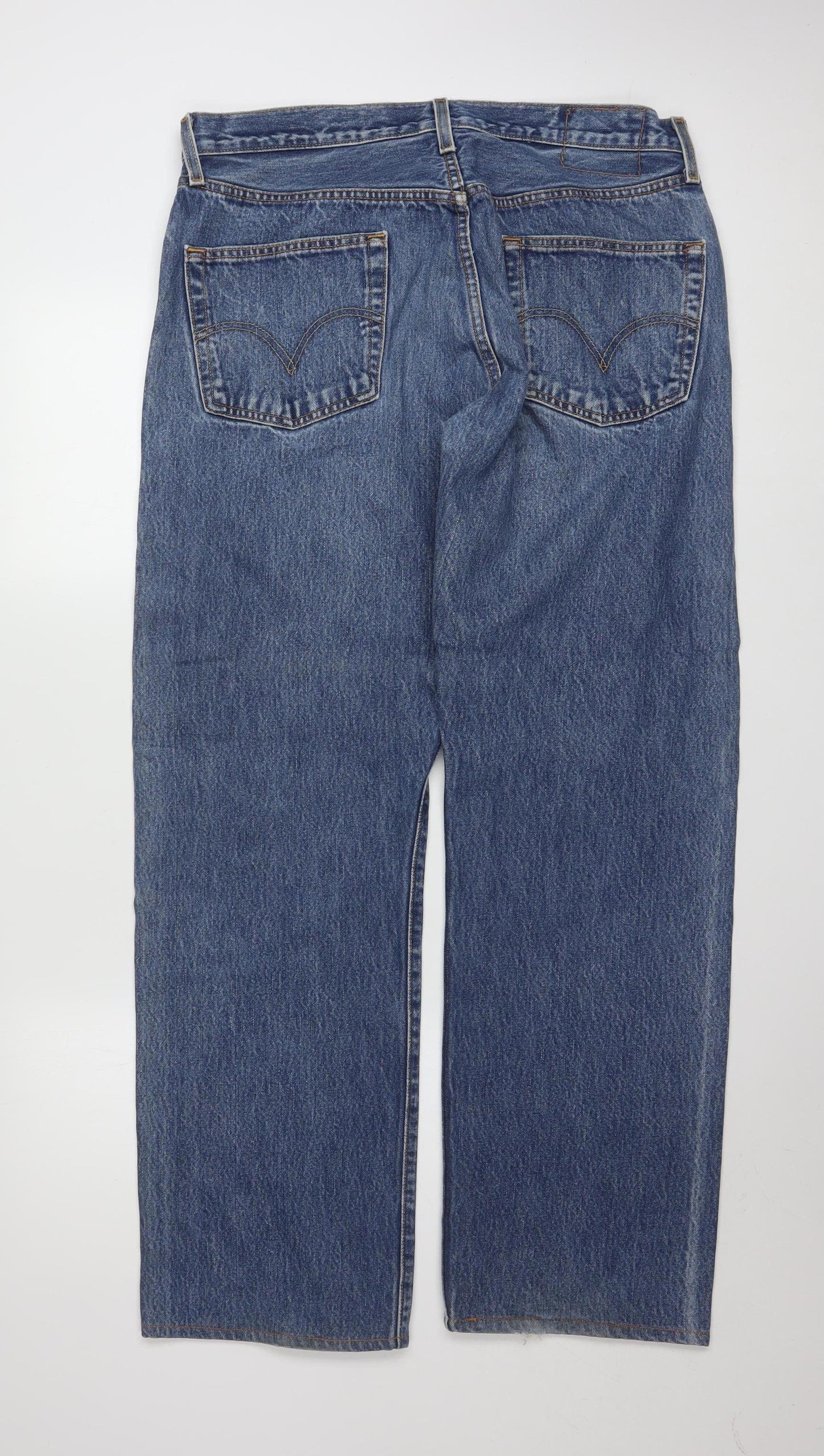 Levi's Men's Blue 36x30 Straight Fit Denim Jeans