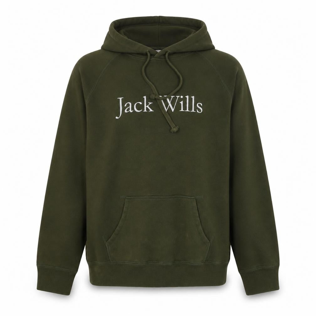 Jack Wills Unisex Adults Green Pullover Hoodie Size UK 12 Classic Fit