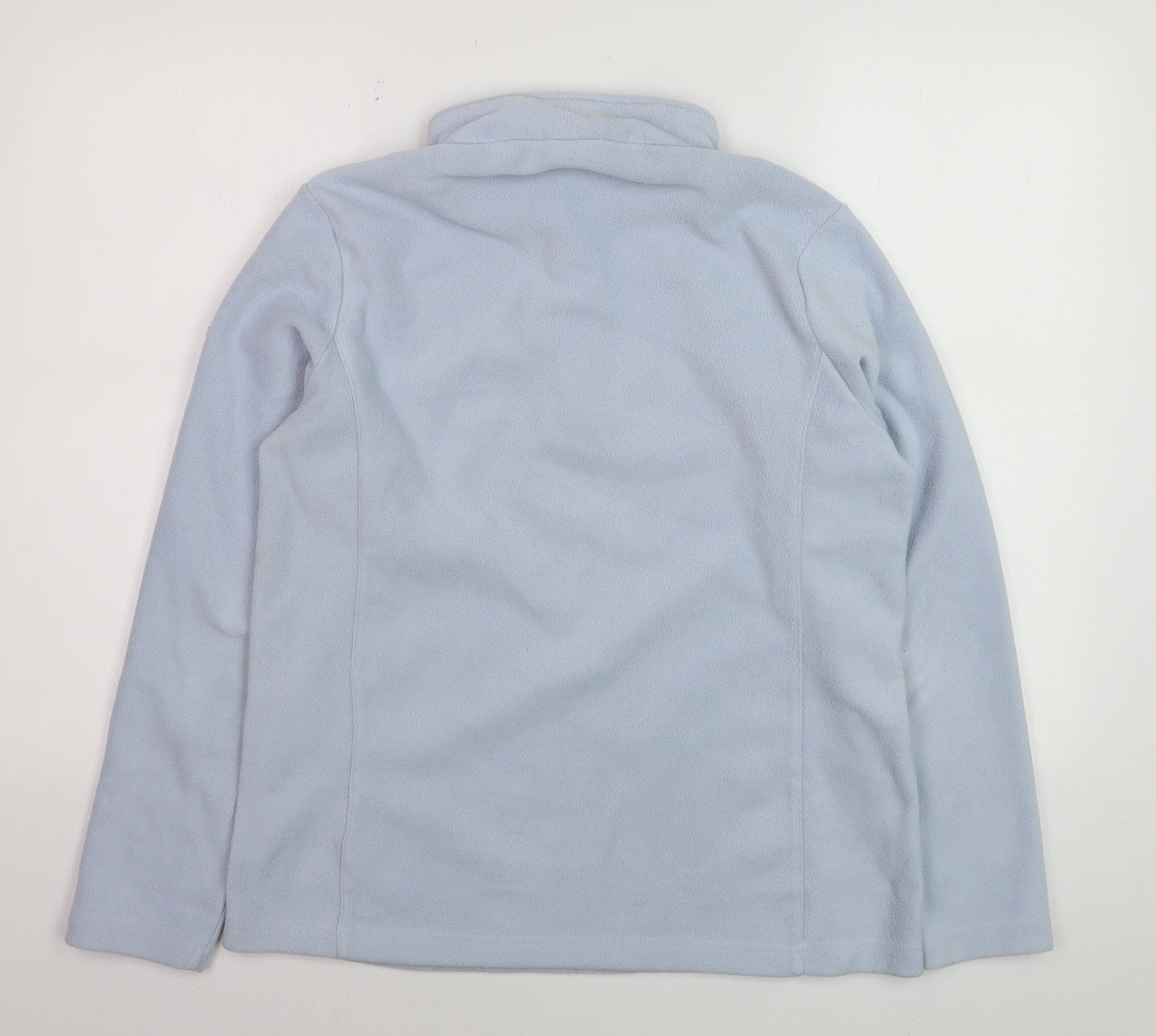 TOG24 Women Blue Fleece 1/2 Zip Pullover Sweatshirt Size 12