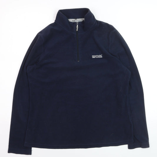 Regatta Men's Blue XL Fleece 1/4 Zip Pullover Sweatshirt Outdoor
