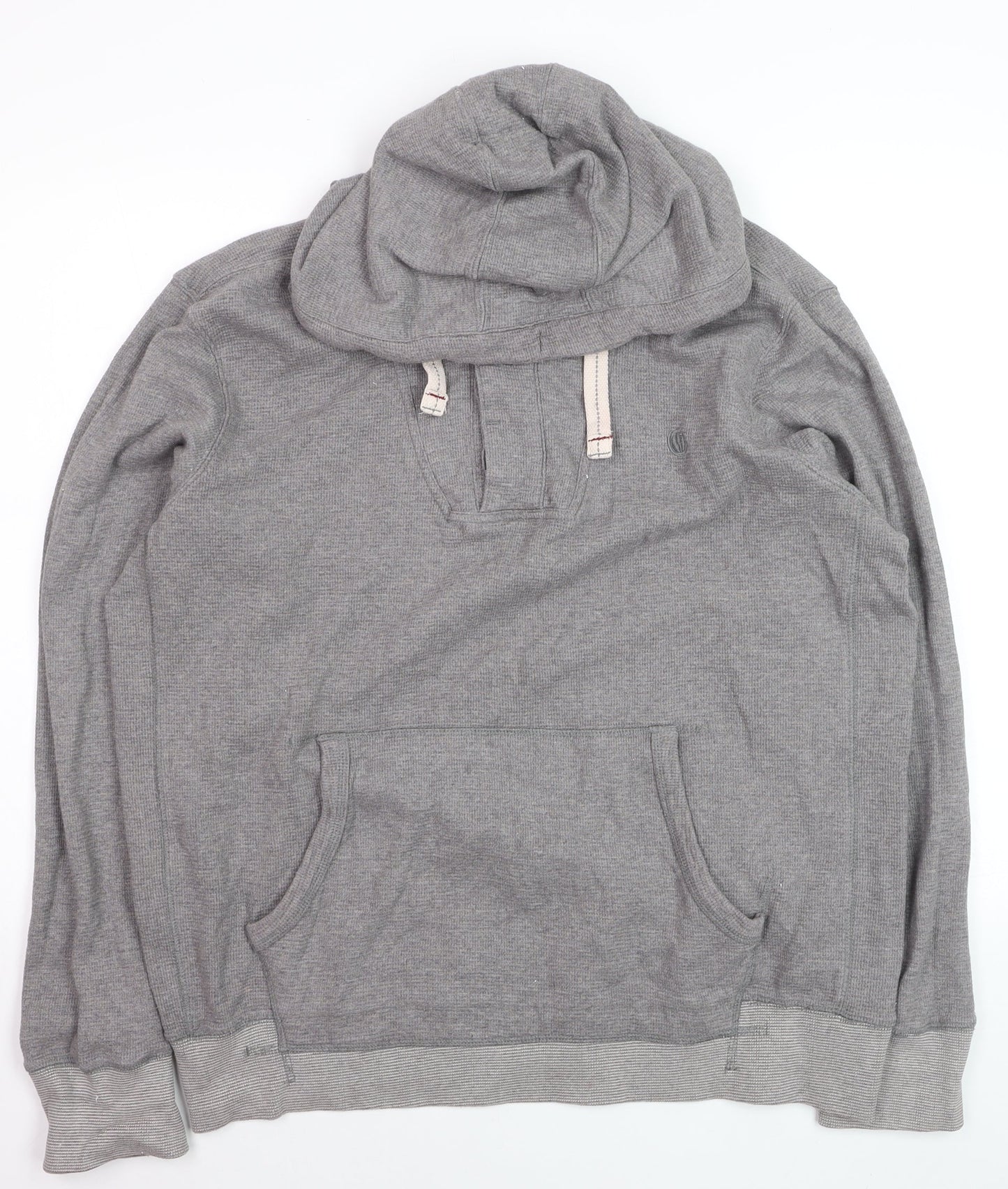 Fat Face Men's Grey XL Pullover Hoodie Cotton Casual Sweatshirt