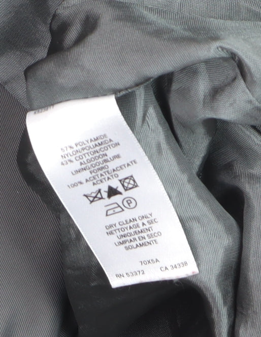 French Connection Women’s Green Fur Trim Hooded Parka Coat Size 10