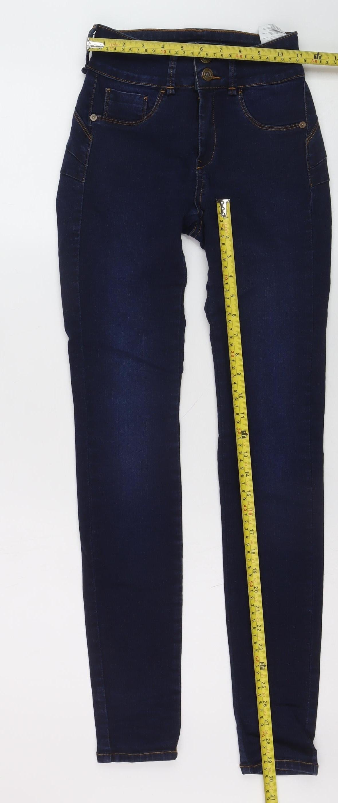 Tiffosi Women's Blue Skinny High-Rise Denim Jeans Size M