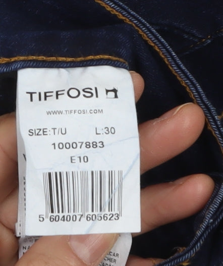 Tiffosi Women's Blue Skinny High-Rise Denim Jeans Size M
