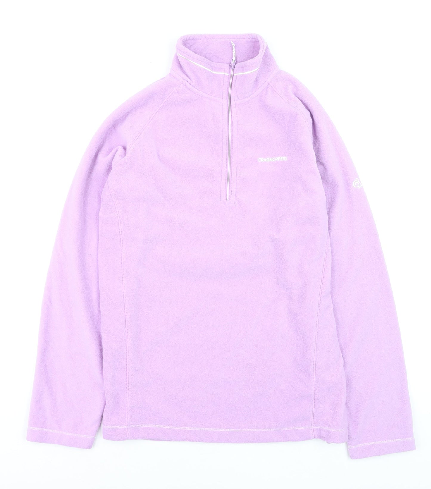 Craghoppers Women’s Purple Fleece Pullover Hoodie UK 16 Lightweight 1/2 Zip
