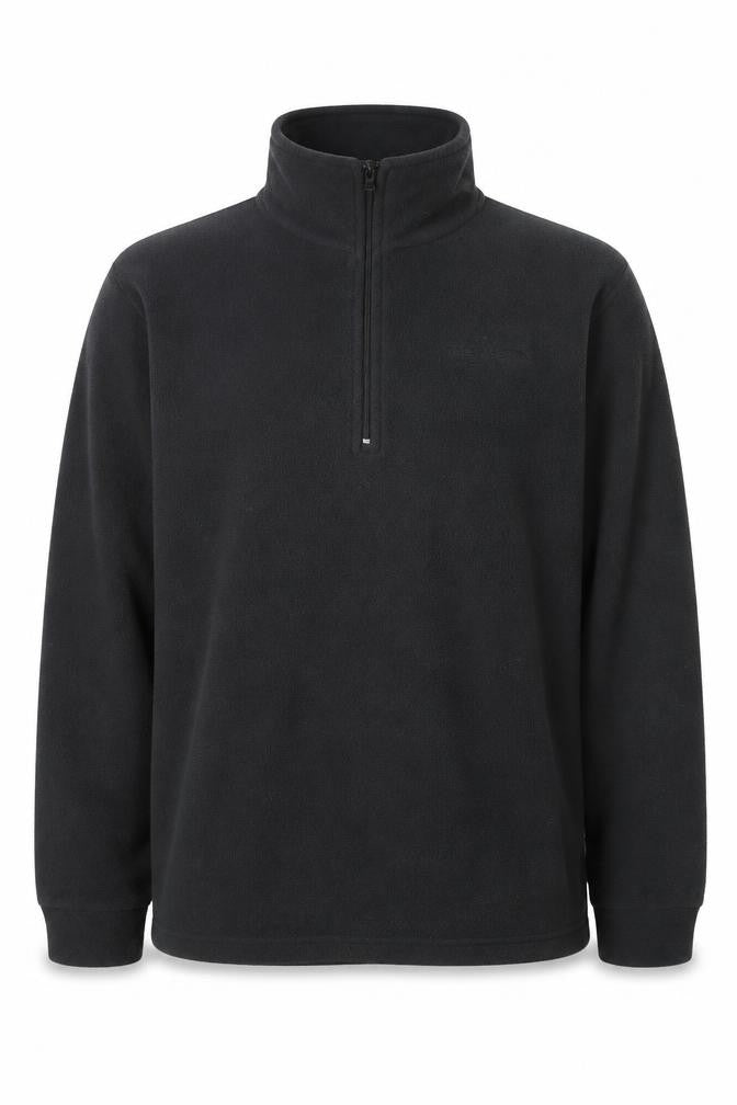Trespass Men's Black Fleece Half Zip Pullover Sweatshirt M