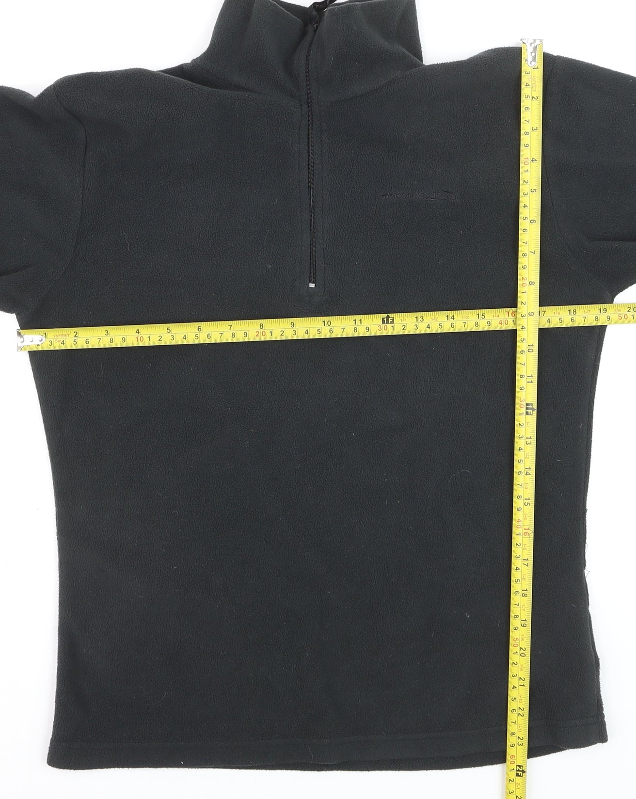 Trespass Men's Black Fleece Half Zip Pullover Sweatshirt M