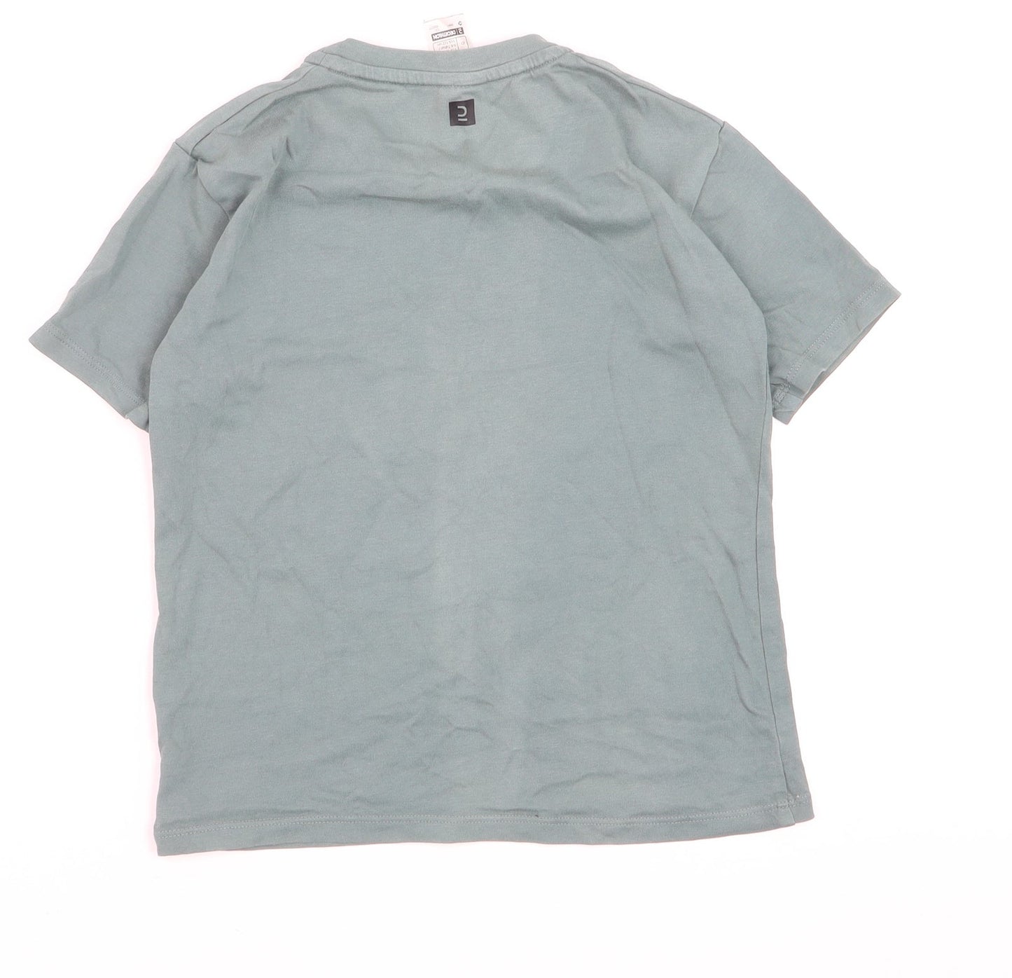Decathlon Boys Green 5-6 Years Short Sleeve Cotton T-Shirt