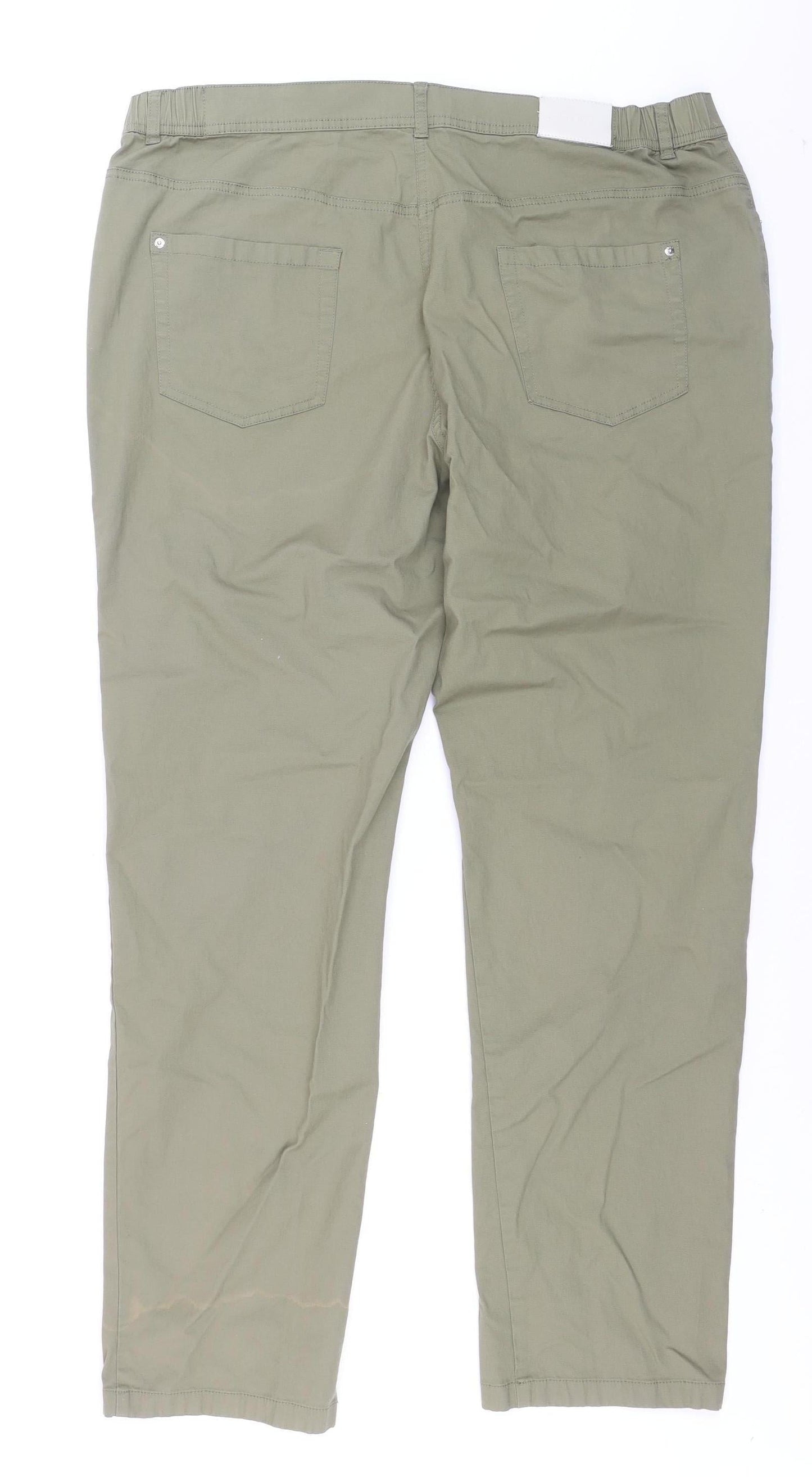 Punt Roma Women’s Green Straight Jeans Size 20 Regular Fit
