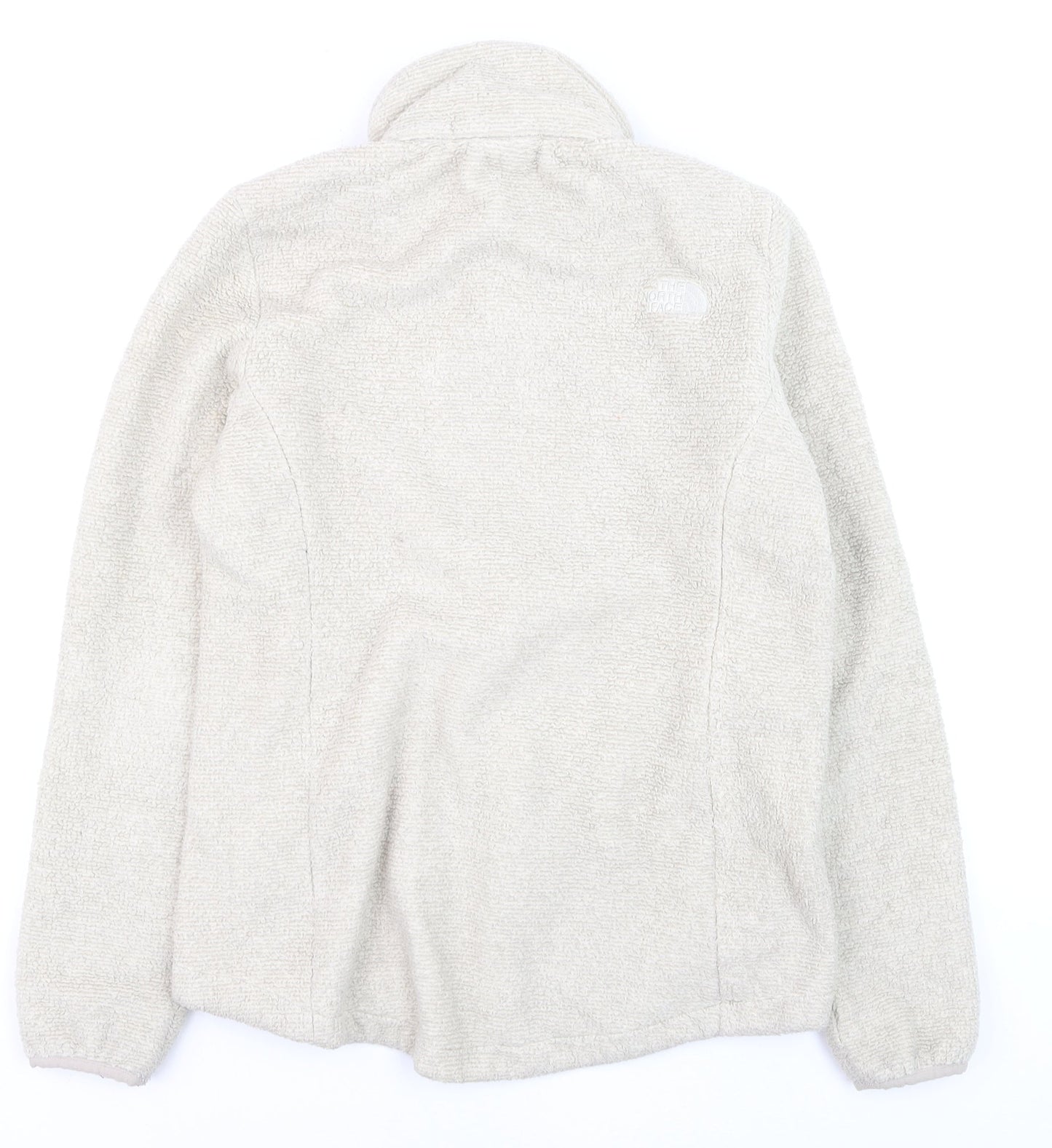 The North Face Womens Beige Full Zip Fleece Hoodie Medium