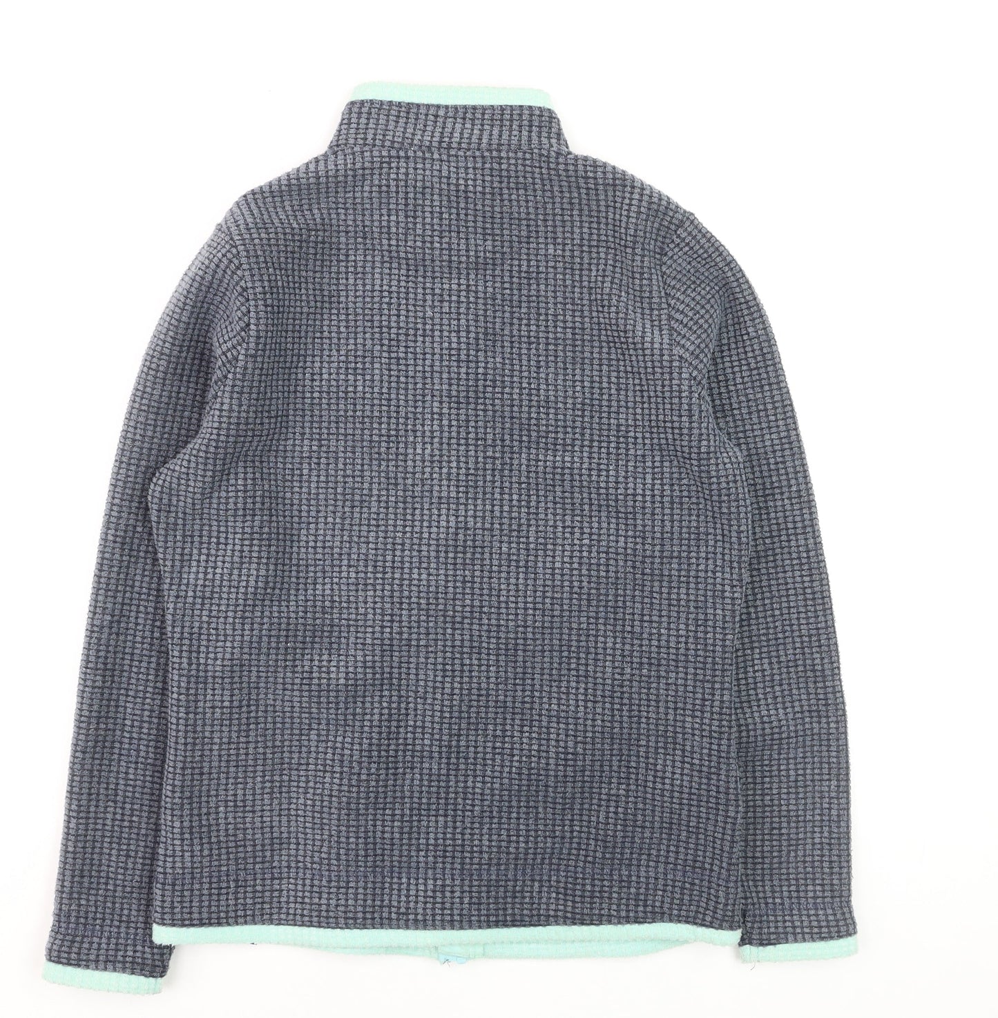 Weird Fish Womens Navy Size 12 Full Zip Fleece Sweatshirt