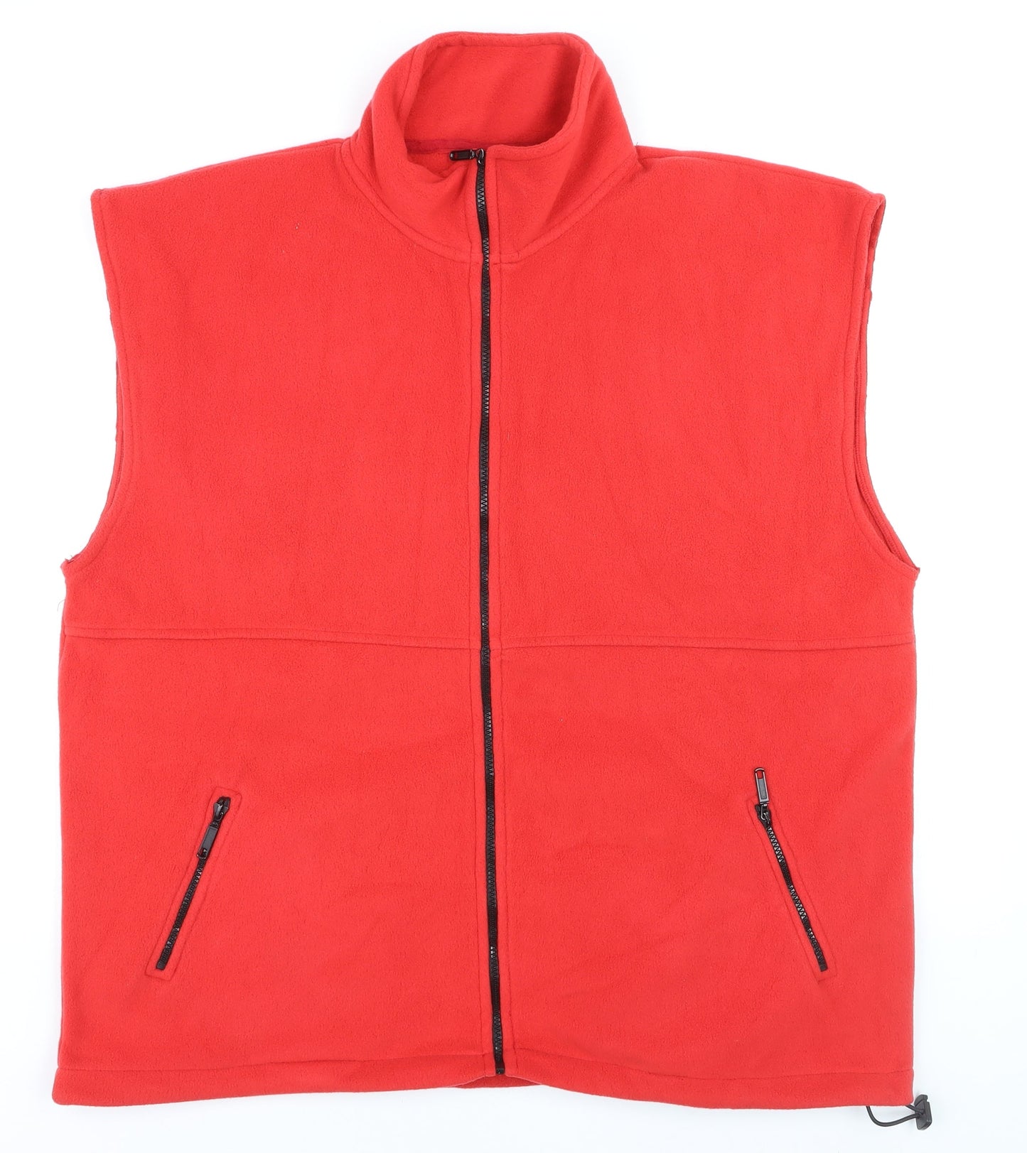 Polarware Men's Red Fleece Waistcoat Bodywarmer XL Outdoor Vest