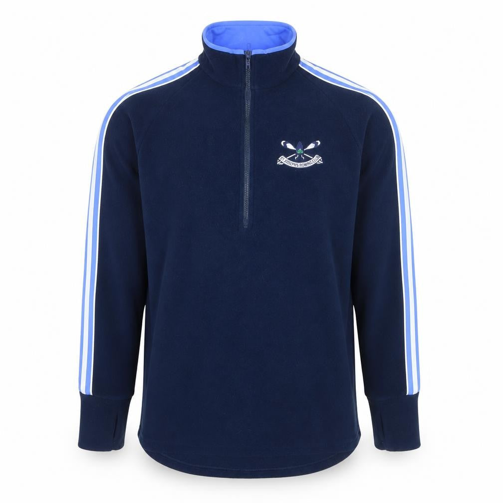 Stitch Men's Blue Fleece Half Zip Rowing Track Jacket Size L