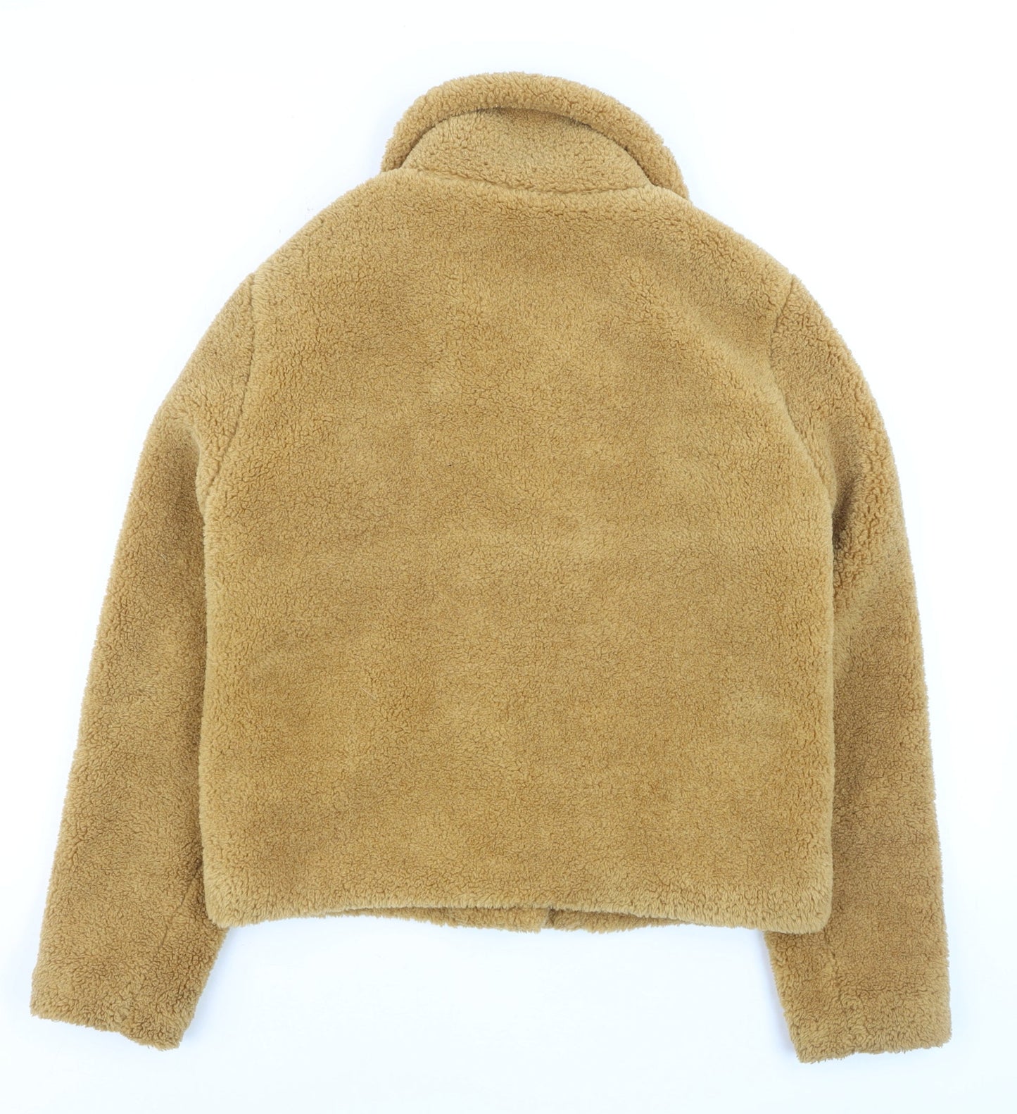 Pimkie Women's Beige Fleece Bomber Jacket Size Small