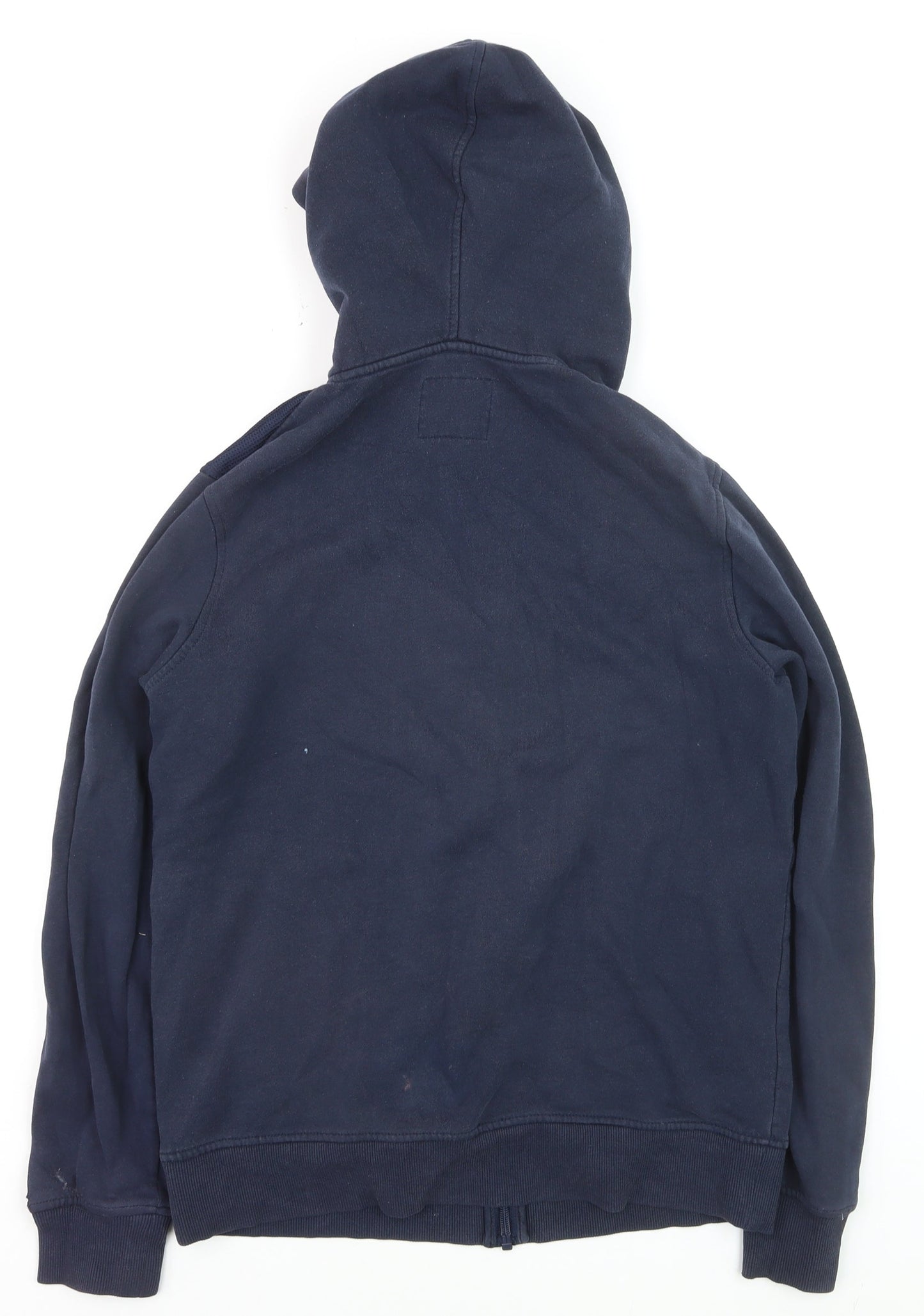 Jack & Jones Men’s Blue Full Zip Hoodie Size M Cotton Blend