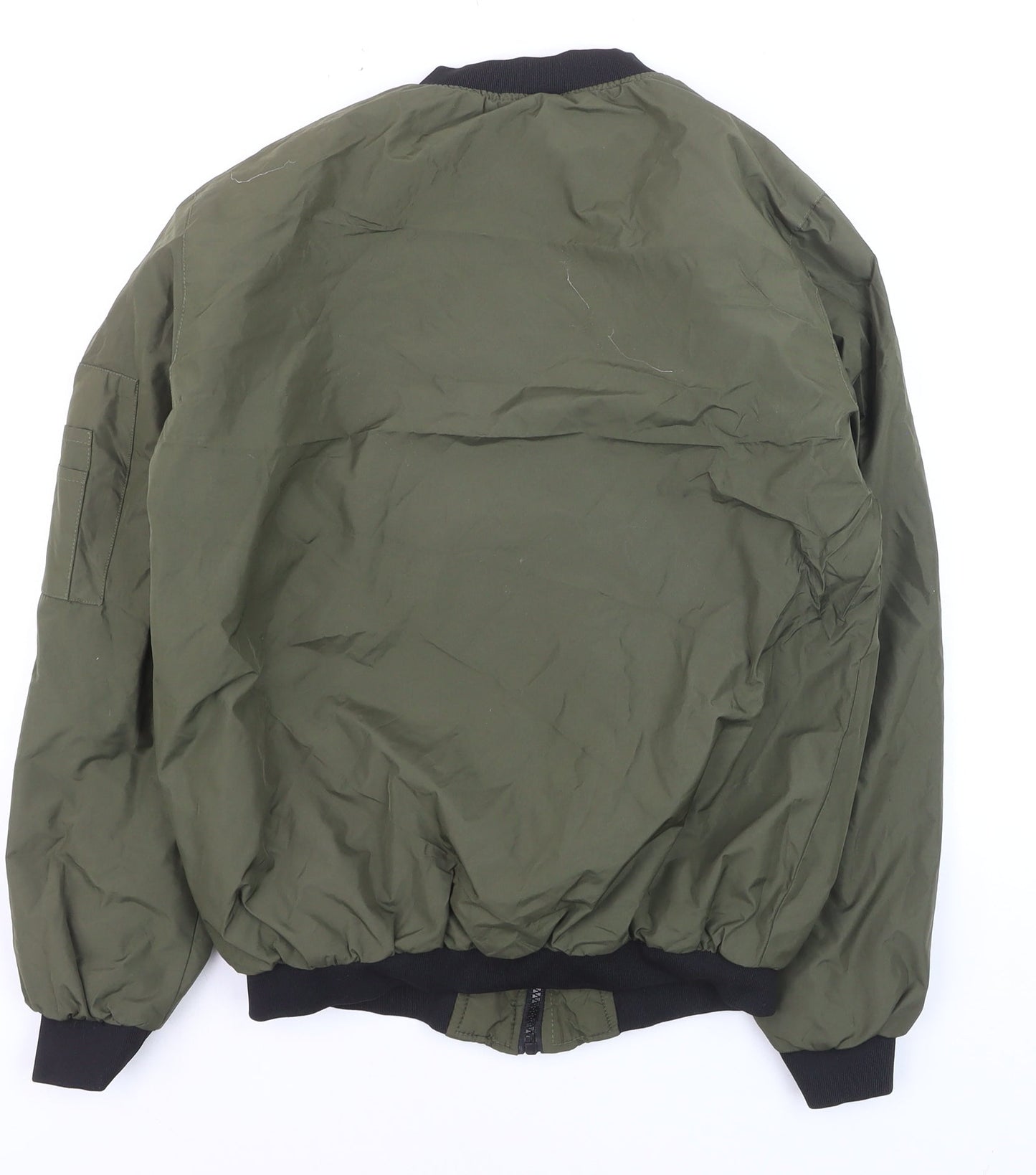 Fluid Men's Green Bomber Jacket Size S Polyester Casual